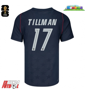 Estados Unidos Malik Tillman #17 Segunda Equipación Mundial 2026 Manga Corta